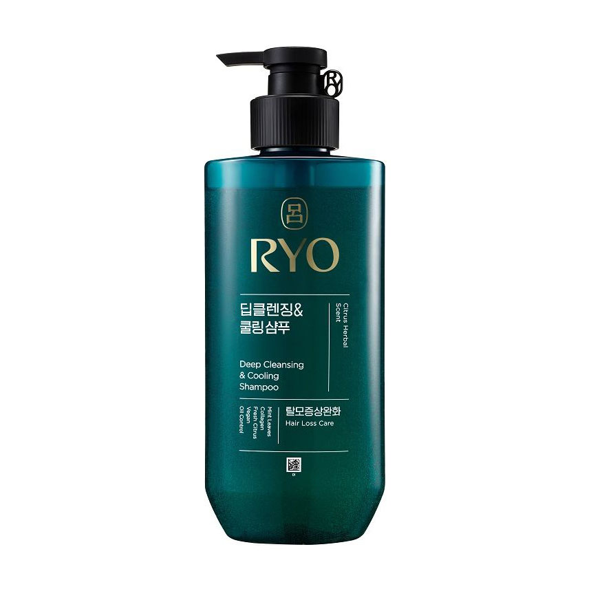 Очищувальний шампунь Ryo Cheongah Deep Cleansing &amp; Cooling Shampoo для жирної шкіри голови, 480 мл